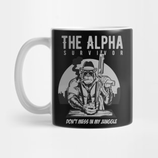 Gorilla Mafia funny illustration Mug